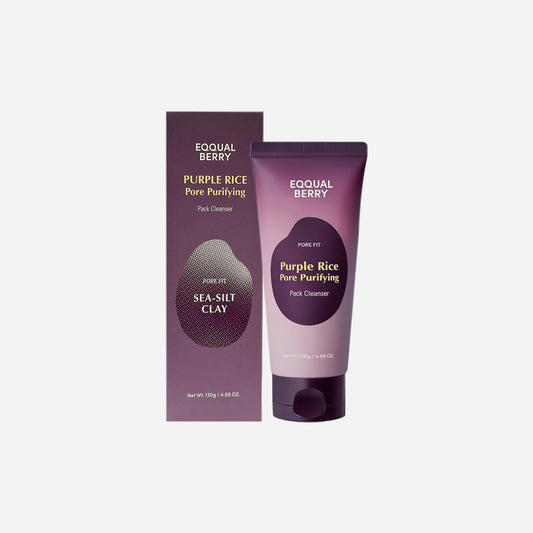 EQQUALBERRY Purple Rice Pore Pack Cleanser asian authentic genuine original korean skincare montreal toronto calgary canada thekshop thekshop.ca natural organic vegan cruelty-free cosmetics kbeauty vancouver free shipping clean beauty routine skin makeup kpop stayz stan fandom photocard stray kids treasure ateez atiny dix30 brossard ddo st-bruno new store