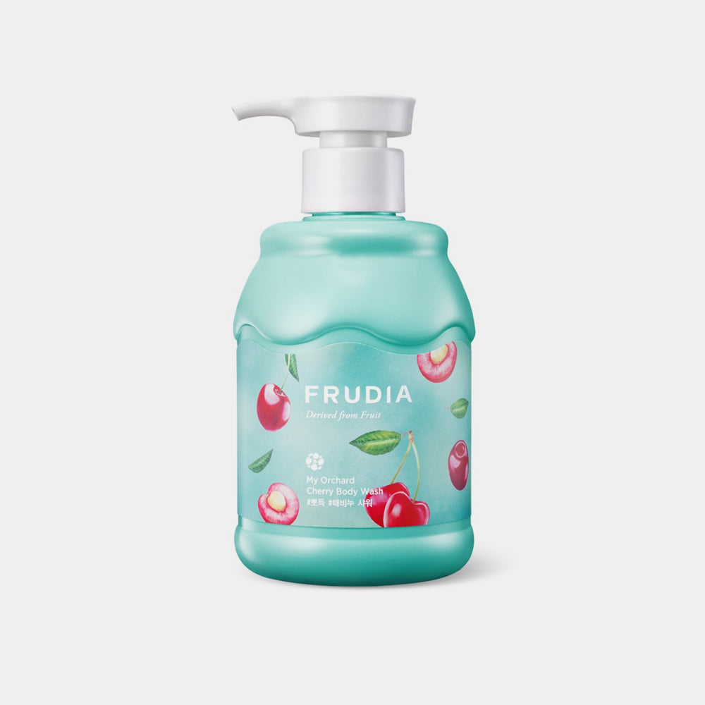 FRUDIA My Orchard Body Wash Cherry asian authentic genuine original korean skincare montreal toronto calgary canada thekshop thekshop.ca natural organic vegan cruelty-free cosmetics kbeauty vancouver free shipping clean beauty routine skin makeup kpop stayz stan fandom photocard stray kids treasure ateez atiny dix30 brossard