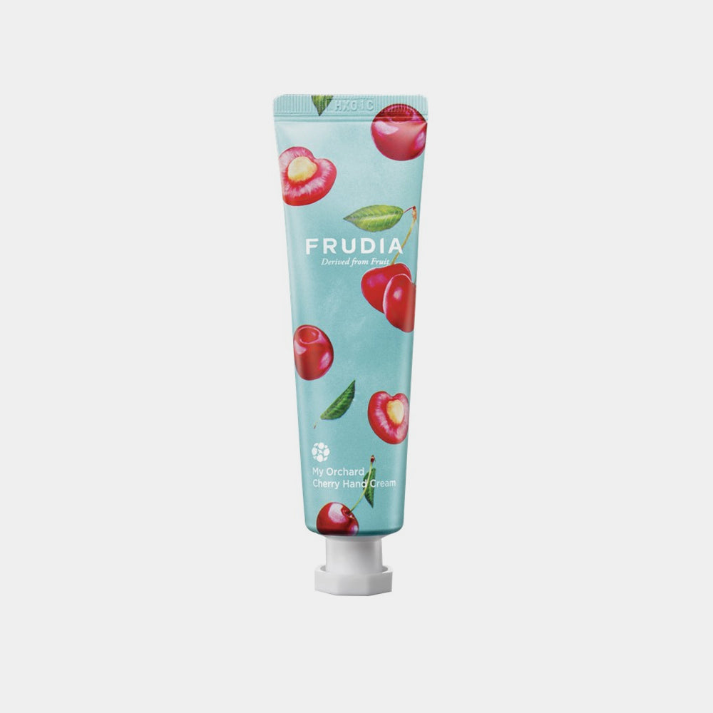 FRUDIA My Orchard Hand Cream Cherry asian authentic genuine original korean skincare montreal toronto calgary canada thekshop thekshop.ca natural organic vegan cruelty-free cosmetics kbeauty vancouver free shipping clean beauty routine skin makeup kpop stayz stan fandom photocard stray kids treasure ateez atiny dix30 brossard