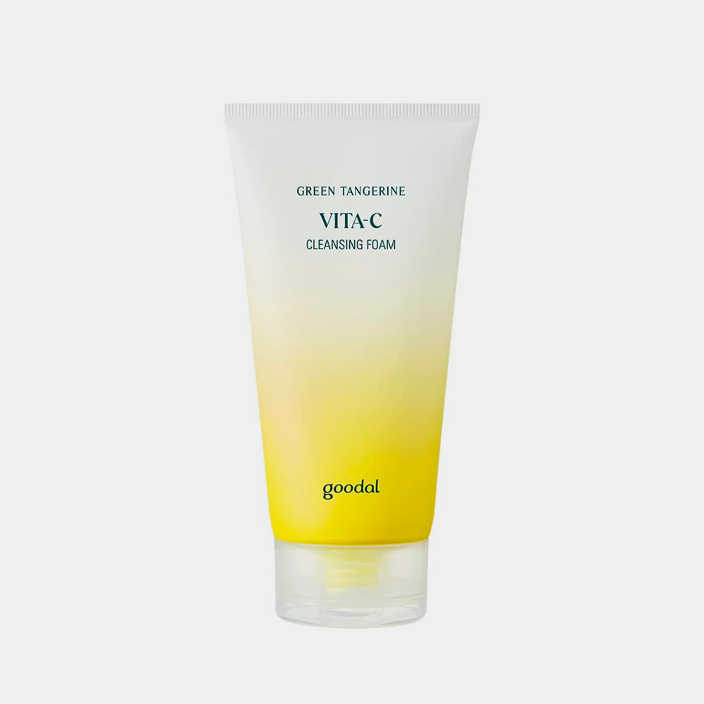 GOODAL Green Tangerine Vita C Cleansing Foam asian authentic genuine original korean skincare montreal toronto calgary canada thekshop thekshop.ca natural organic vegan cruelty-free cosmetics kbeauty vancouver free shipping clean beauty routine skin makeup kpop stayz stan fandom photocard stray kids treasure 