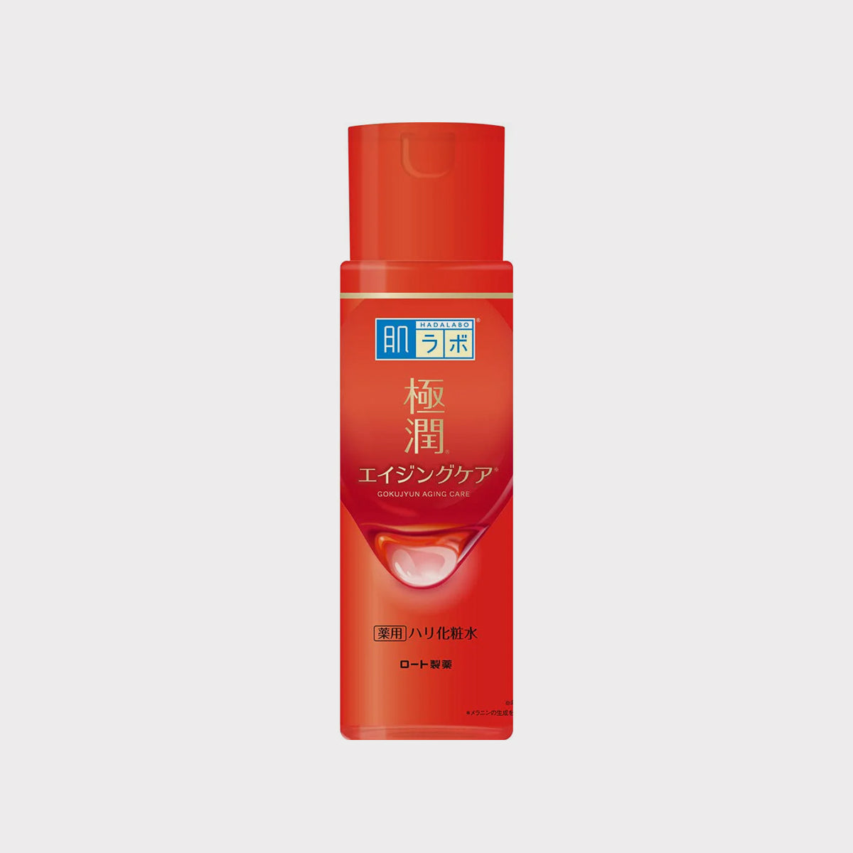 Hada Labo Gokujyun Aging Care Emulsion is a Japanese, milky, anti-aging moisturizer that targets fine lines, wrinkles, and dark spots. Formulated with niacinamide and three types of hyaluronic acid, this 140ml emulsion provides deep hydration to improve skin firmness. It is a gentle, low-irritation formula that is free from fragrances, parabens, and mineral oils, making it suitable for all skin types.