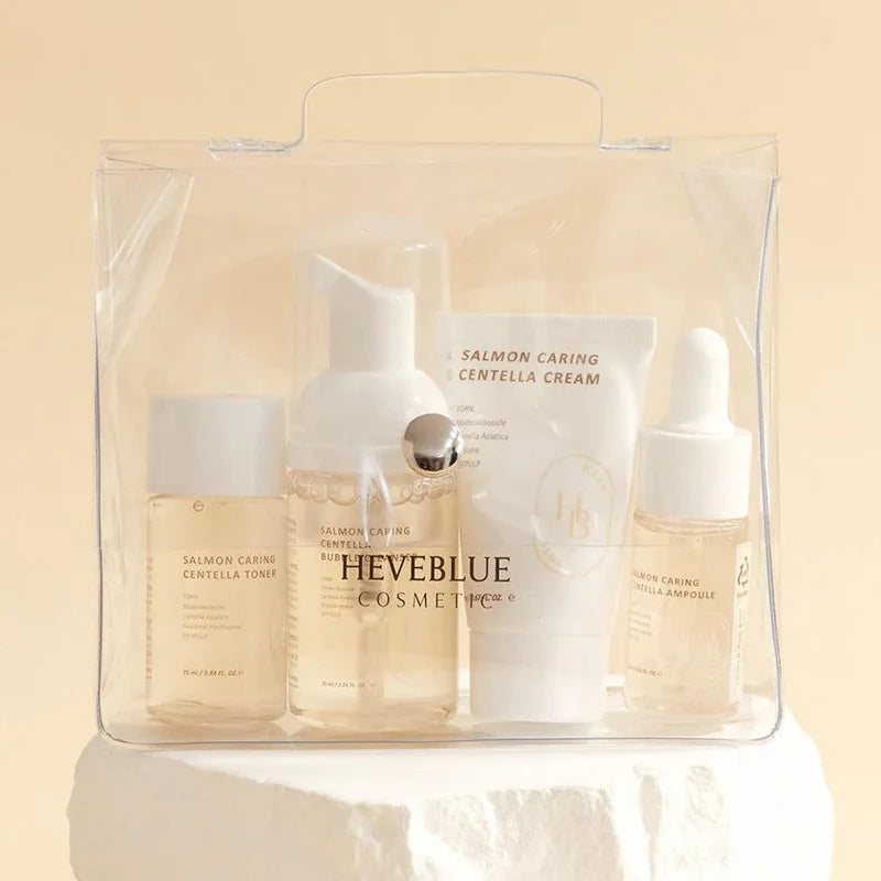HEVEBLUE Salmon Caring Centella Special Travel Kit Bag | Buy in