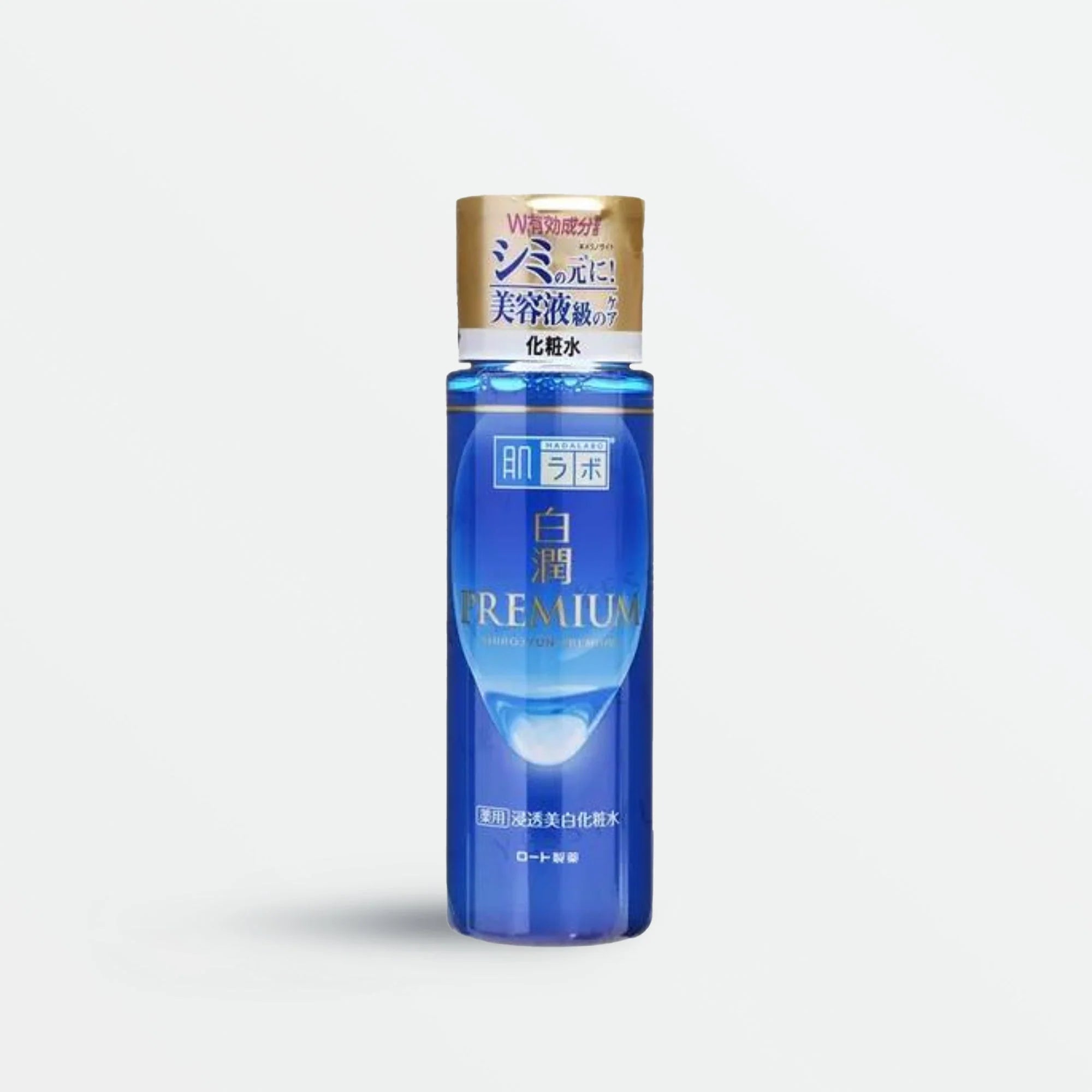 Hada Labo Shirojyun Premium Whitening Emulsion Rohto Mentholatum 140ml is a medicated, serum-like milky moisturizer designed to target hyperpigmentation and sun-damaged skin while providing deep hydration. It is part of the "Premium" brightening line from the Japanese brand Rohto Mentholatum, specifically formulated to penetrate deeper than the standard line to address stubborn dark spots.