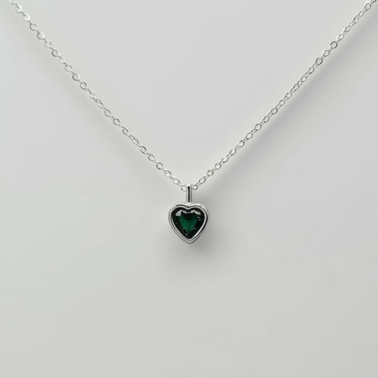 Collier eonni Eternal Love Heart en argent sterling 925 avec zircone cubique