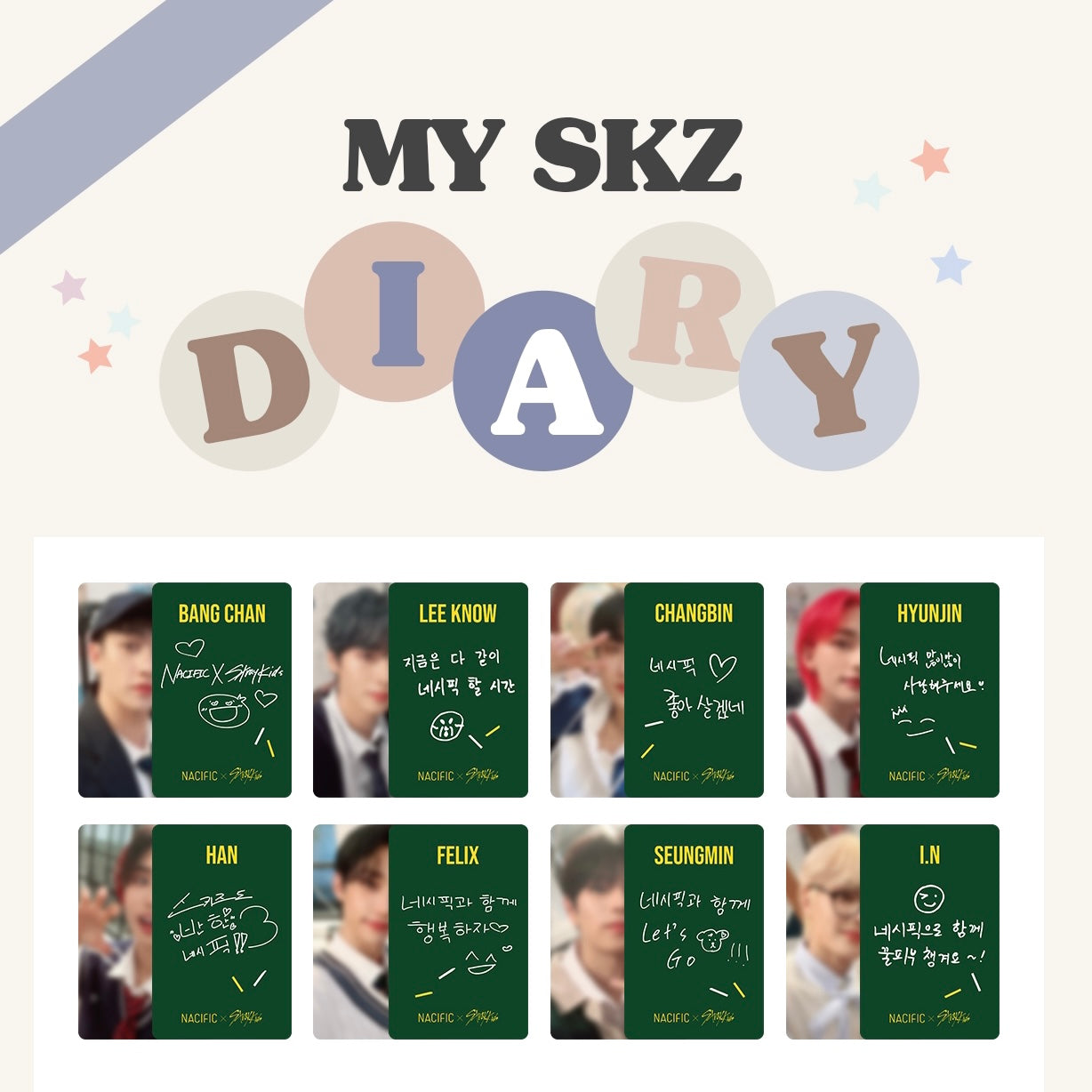 Événement spécial Nacific x Stray Kids Photocard - Choisissez votre ensemble !
