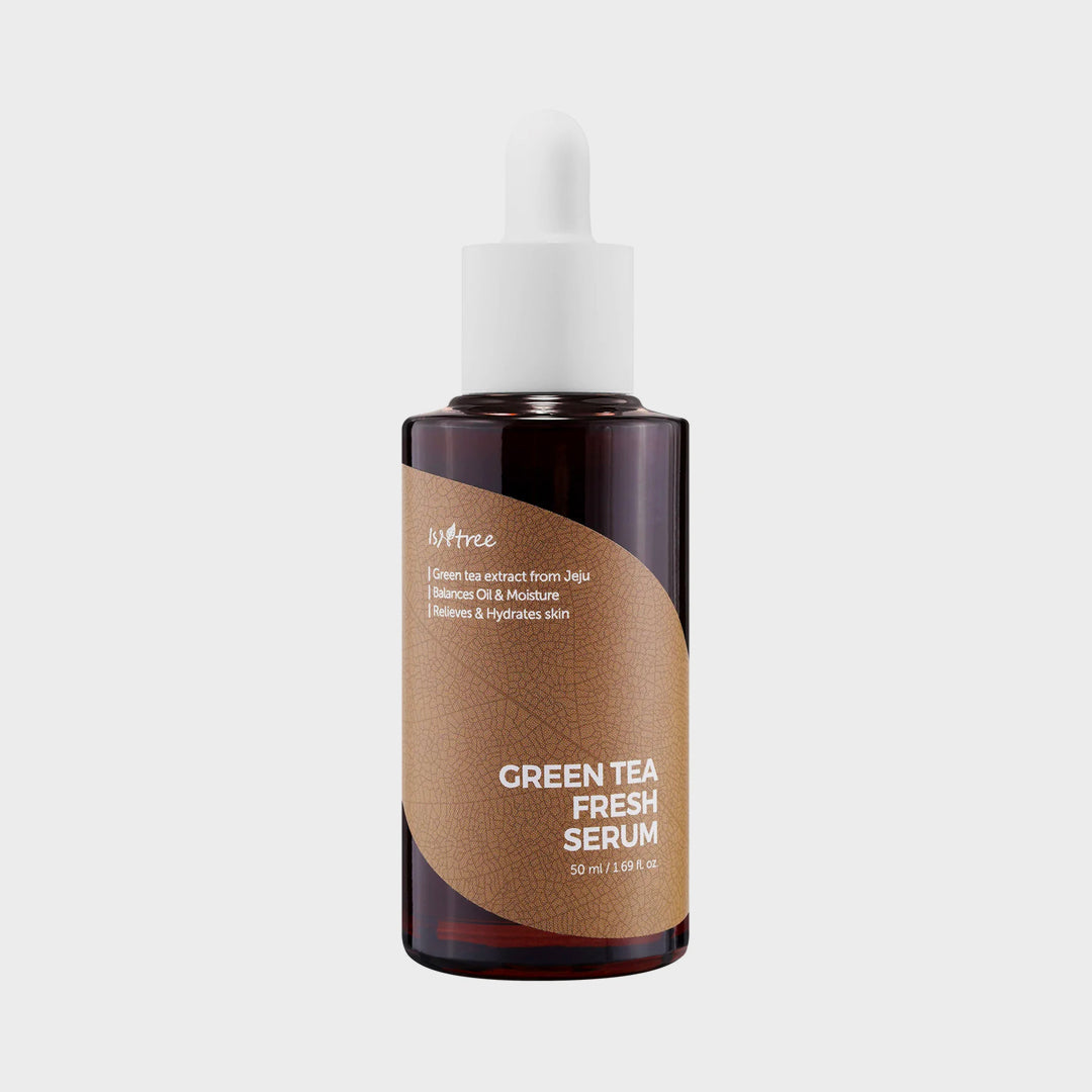 ISNTREE Green Tea Fresh Serum asian authentic genuine original korean skincare montreal toronto calgary canada thekshop thekshop.ca natural organic vegan cruelty-free cosmetics kbeauty vancouver free shipping clean beauty routine skin makeup