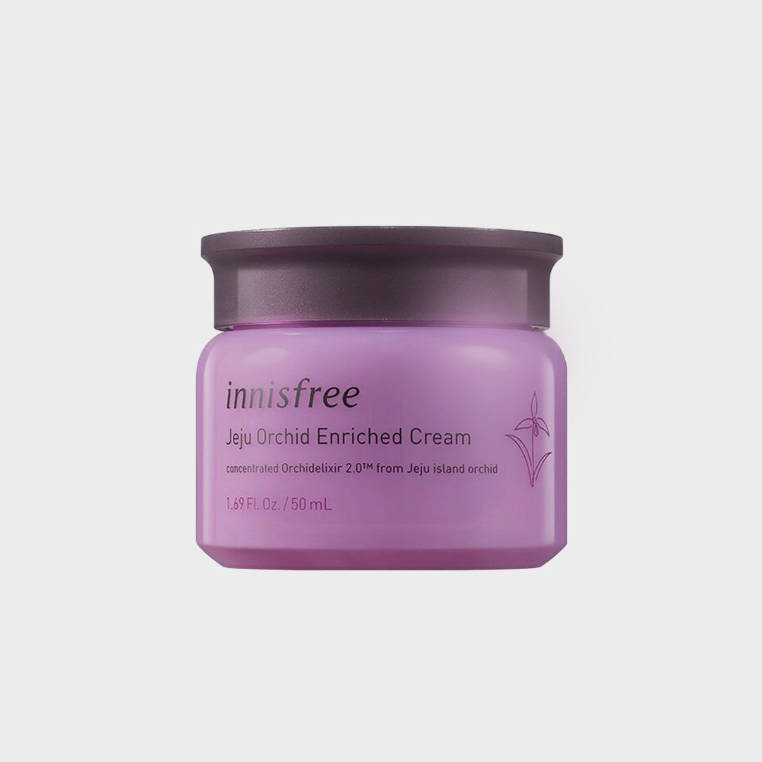 Innisfree Jeju Orchid Enriched Cream asian authentic genuine original korean skincare montreal toronto calgary canada thekshop thekshop.ca natural organic vegan cruelty-free cosmetics kbeauty vancouver free shipping clean beauty routine skin makeup 