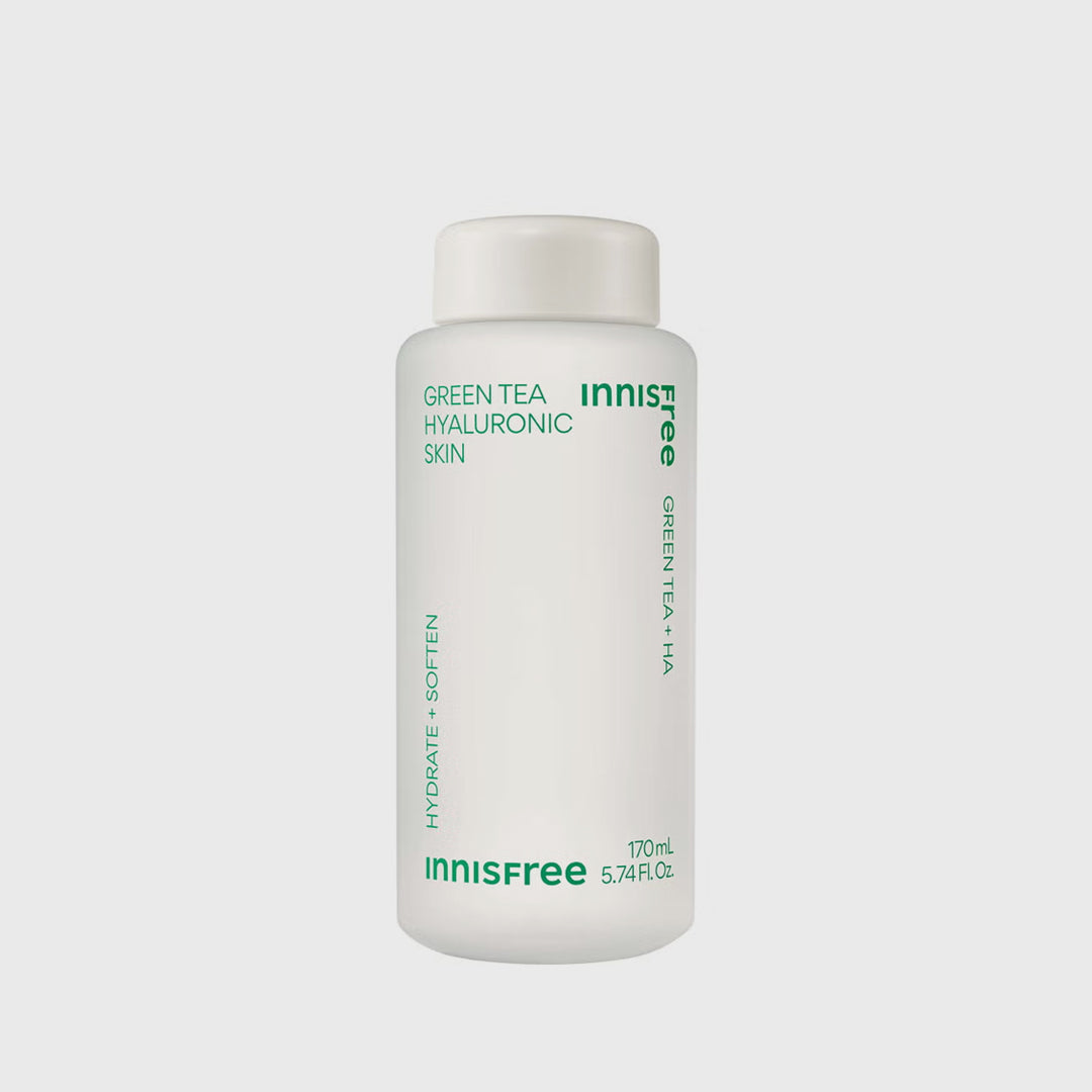 Innisfree Green Tea Hyaluronic Skin Toner asian authentic genuine original korean skincare montreal toronto calgary canada thekshop thekshop.ca natural organic vegan cruelty-free cosmetics kbeauty vancouver free shipping clean beauty routine skin makeup kpop stayz stan fandom photocard stray kids treasure ateez atiny dix30 brossard ddo royal mount st-bruno new store