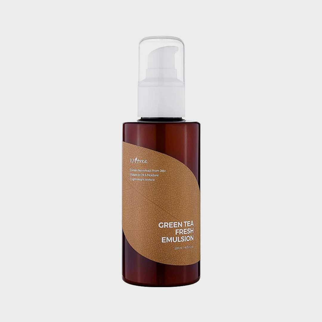 Isntree Green Tea Fresh Emulsion asian authentic genuine original korean skincare montreal toronto calgary canada thekshop thekshop.ca natural organic vegan cruelty-free cosmetics kbeauty vancouver free shipping clean beauty routine skin makeup