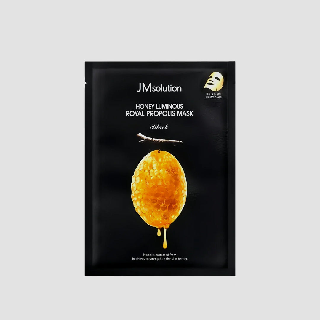JM Solution Honey Luminous Royal Propolis Mask Black Korean nourishing sheet mask
