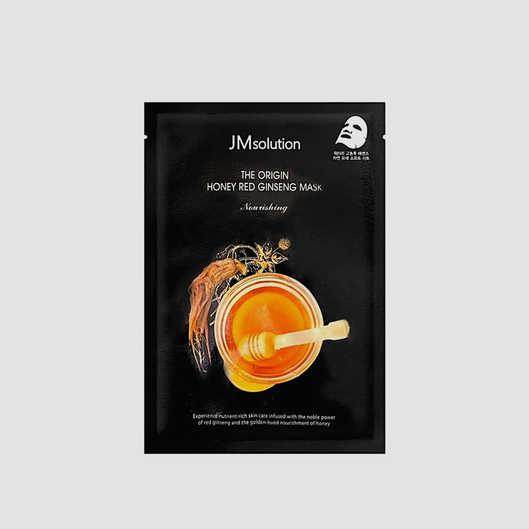 JM Solution The Origin Honey Red Ginseng Mask Nourishing anti-age Korean Sheet Mask 30mL