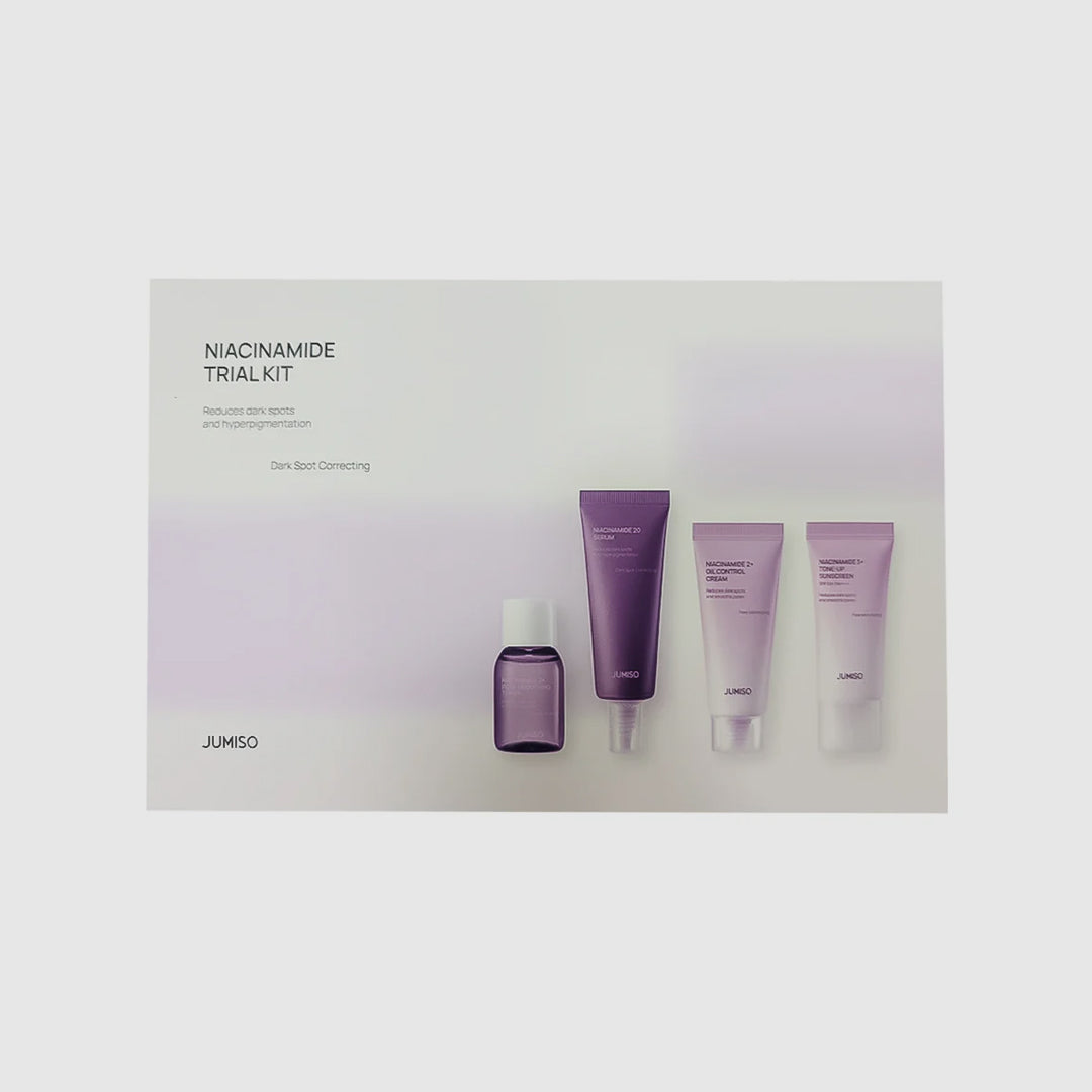 JUMISO Niacinamide Trial Kit
Korean travel skincare set