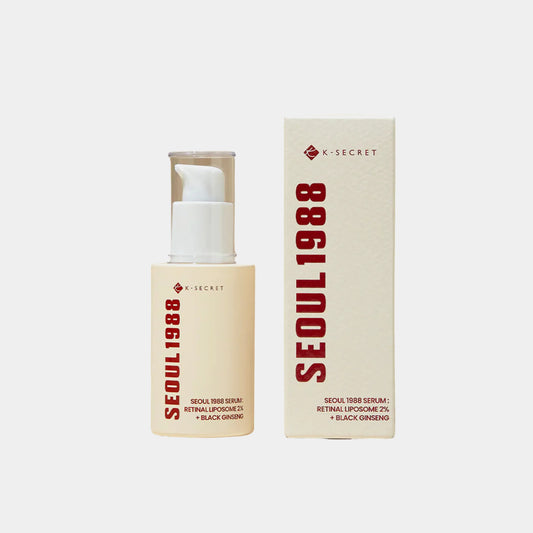 KSECRET SEOUL 1988 Serum Retinal Liposome 2% + Black Ginseng asian authentic genuine original korean skincare montreal toronto calgary canada thekshop thekshop.ca natural organic vegan cruelty-free cosmetics kbeauty vancouver free shipping clean beauty routine skin makeup kpop stayz stan fandom photocard stray kids treasure ateez atiny dix30 brossard ddo st-bruno new store