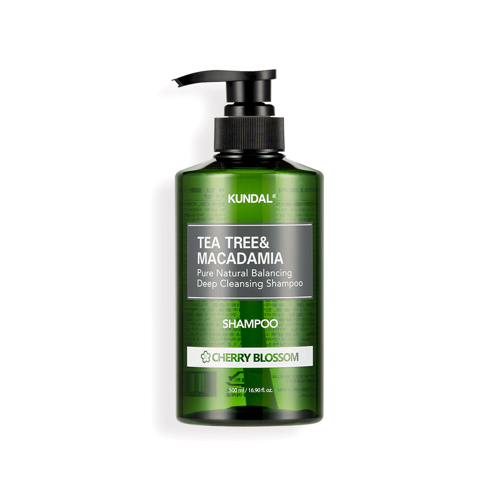 KUNDAL Tea Tree & Macadamia Deep Cleansing Shampoo asian authentic genuine original korean skincare montreal toronto calgary canada thekshop thekshop.ca natural organic vegan cruelty-free cosmetics kbeauty vancouver free shipping clean beauty routine skin makeup kpop stayz stan fandom photocard stray kids treasure ateez atiny dix30 brossard ddo royal mount st-bruno new store