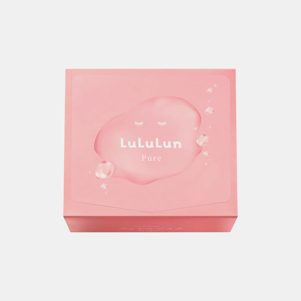 The LULULUN Pure Pink Everys Daily Face Mask (32 Sheets) is a gentle, moisturizing Japanese sheet mask designed for daily balancing and hydration. It is specially formulated to soothe and plump skin while preventing dryness.