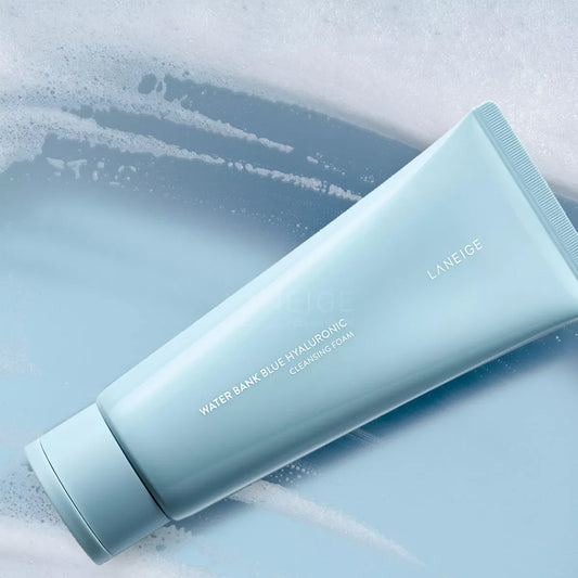 Laneige Water Bank Blue Hyaluronic Cleansing Foam asian authentic genuine original korean skincare montreal toronto calgary canada thekshop thekshop.ca natural organic vegan cruelty-free cosmetics kbeauty vancouver free shipping clean beauty routine skin makeup kpop stayz stan fandom photocard stray kids tresure ateez atiny dix30 brossard