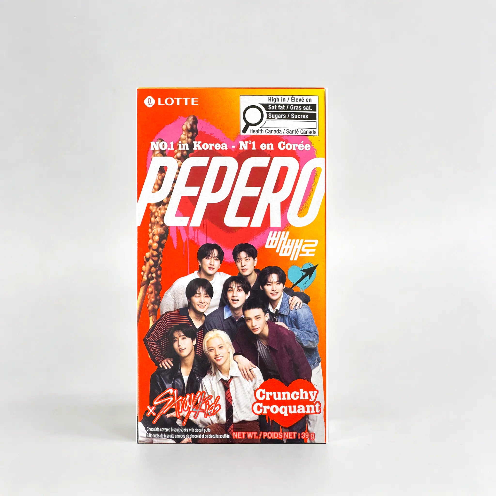 Lotte Korea Pepero x Stray Kids Limited Edition Crunchy 32g 