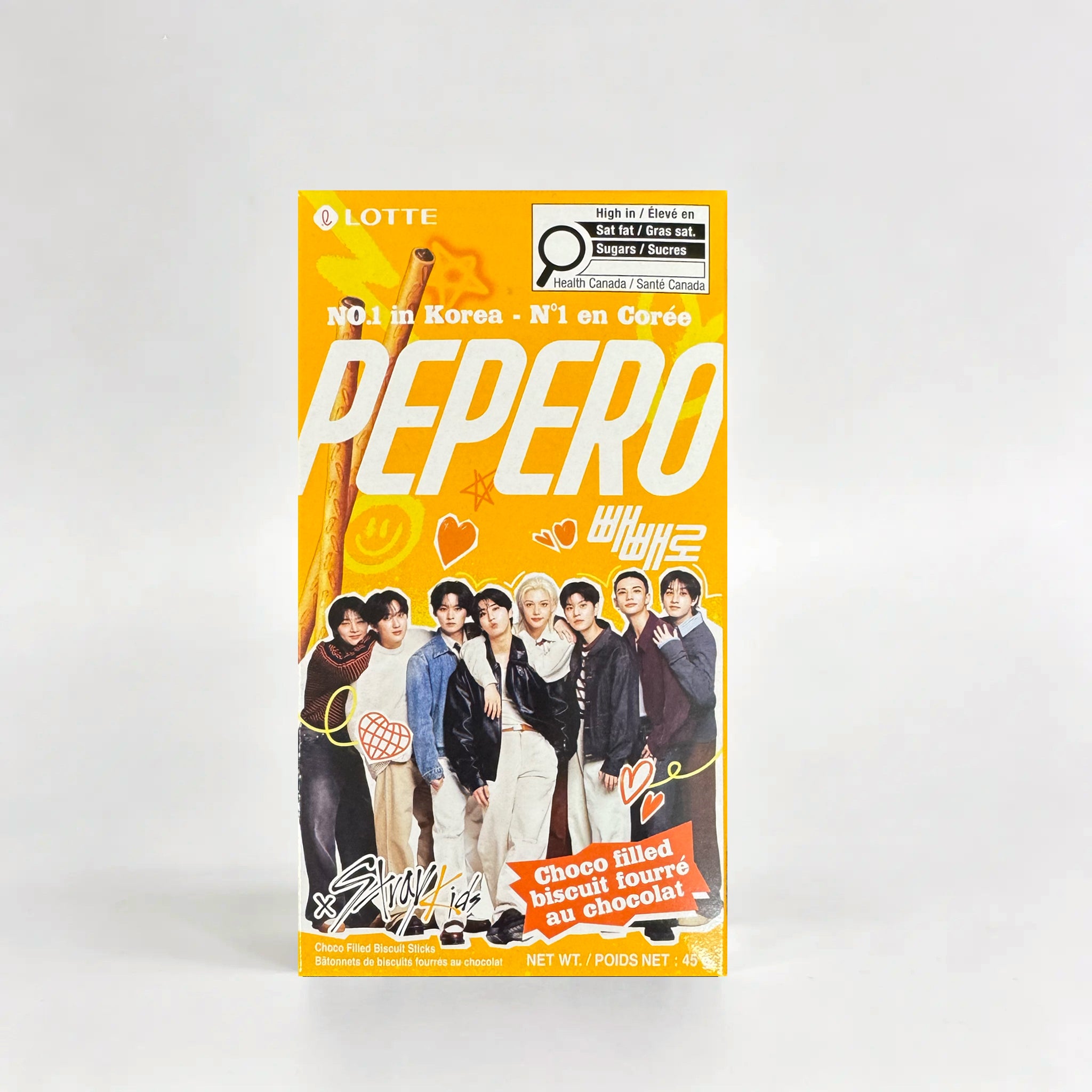 Lotte Pepero x Stray Kids Limited Edition Choco Filled 32g THEKSHOP Canada