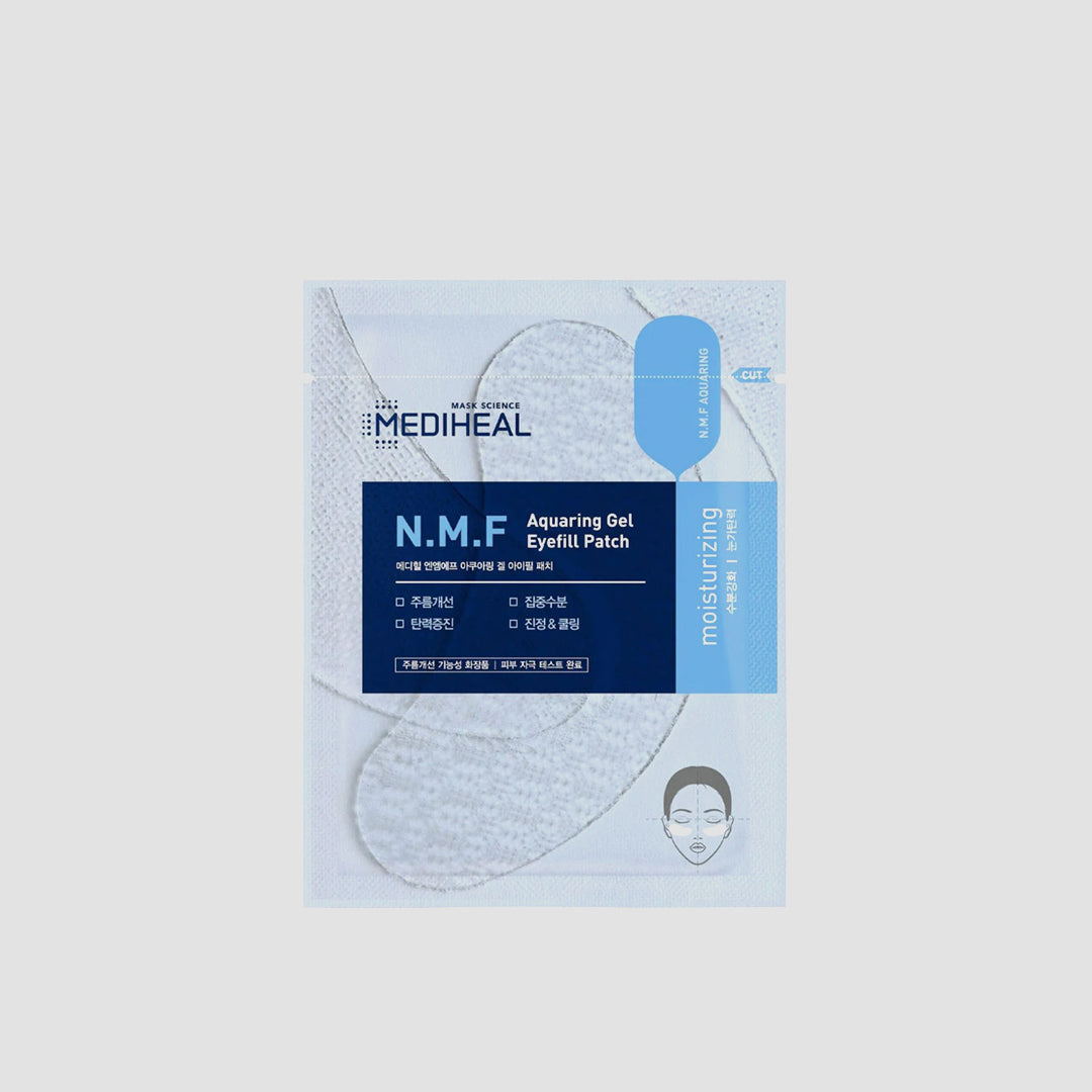 MEDIHEAL N.M.F Aquaring Gel Eyefill Patch Korean travel-friendly pack of cooling and refreshing eye masks