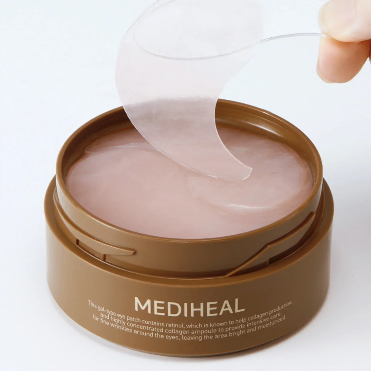 MEDIHEAL Retinol Collagen Eye Ampoule Patch – Korean hydrogel eye patches for fine lines and firmness