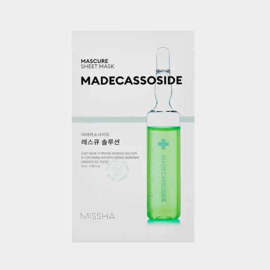 MISSHA Mascure Rescue Solution Sheet Mask Madecassoside asian authentic genuine original korean skincare montreal toronto calgary canada thekshop thekshop.ca natural organic vegan cruelty-free cosmetics kbeauty vancouver free shipping clean beauty routine skin makeup kpop stayz stan fandom photocard stray kids treasure ateez atiny dix30 brossard ddo st-bruno new store