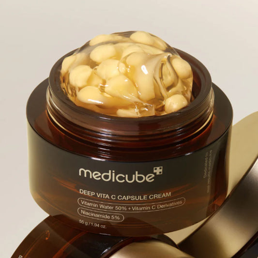 Medicube Deep Vita C Capsule Cream asian authentic genuine original korean skincare montreal toronto calgary canada thekshop thekshop.ca natural organic vegan cruelty-free cosmetics kbeauty vancouver free shipping clean beauty routine skin makeup kpop stayz stan fandom photocard stray kids treasure ateez atiny dix30 brossard ddo st-bruno new store