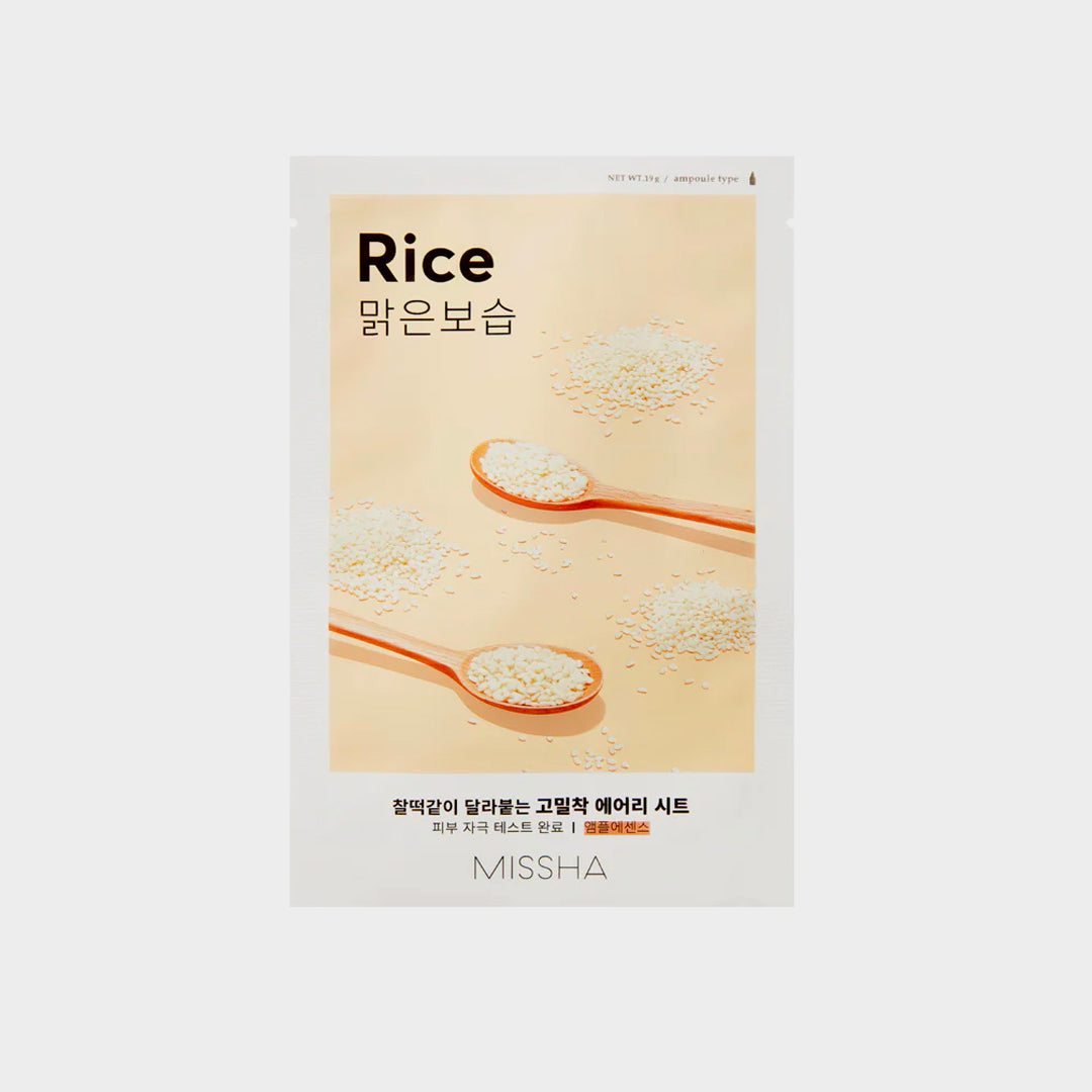 Masque en tissu aéré Missha Rice