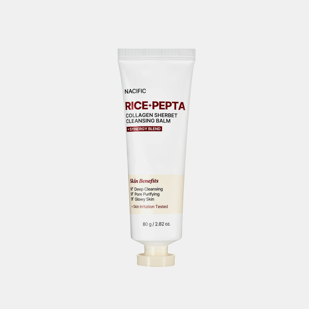 Tube of Nacific Rice-Pepta Cleansing Balm nourishing makeup removing cleansing balm for smooth skin