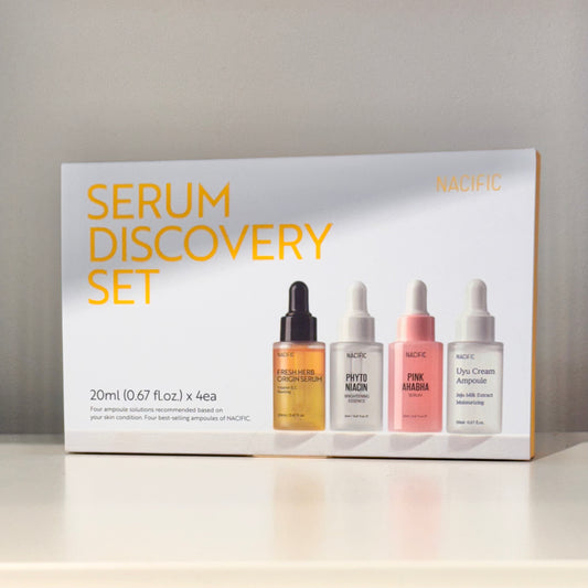 Nacific Serum Discovery Kit asian authentic genuine original korean skincare montreal toronto calgary canada thekshop thekshop.ca natural organic vegan cruelty-free cosmetics kbeauty vancouver free shipping clean beauty routine skin makeup kpop stayz stan fandom photocard stray kids treasure ateez atiny dix30 brossard ddo st-bruno new store