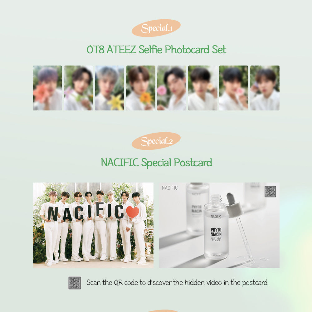 Nacific x ATEEZ Flowering Day Hello ATEEZ Welcome Event asian authentic genuine original korean skincare montreal toronto calgary canada thekshop thekshop.ca natural organic vegan cruelty-free cosmetics kbeauty vancouver free shipping clean beauty routine skin makeup kpop atiny