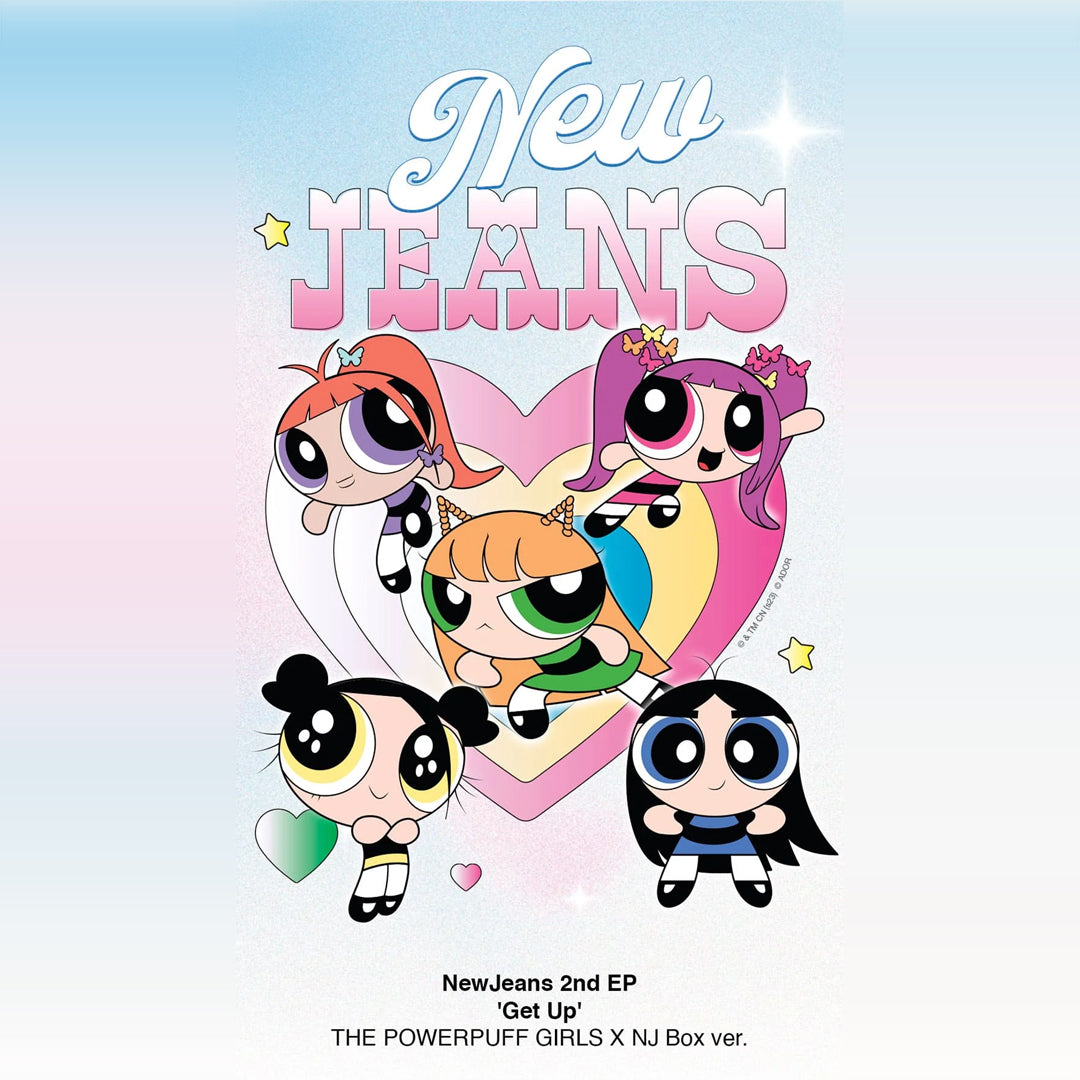 NewJeans - 2ND EP[Get Up] The POWERPUFF GIRLS X NJ Box Ver. asian authentic genuine original korean skincare montreal toronto calgary canada thekshop thekshop.ca natural organic vegan cruelty-free cosmetics kbeauty vancouver free shipping clean beauty routine skin makeup kpop stayz stan fandom photocard stray kids treasure ateez atiny dix30 brossard what is inside