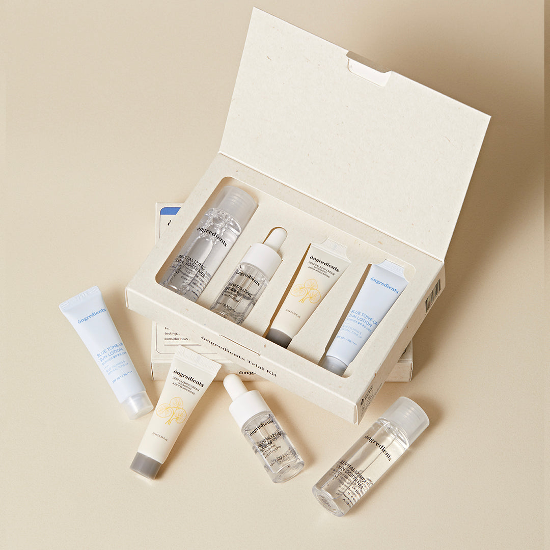 Ongredients Trial Kit Ongre Starter (+Treasure Photocards!)asian authentic genuine original korean skincare montreal toronto calgary canada thekshop thekshop.ca natural organic vegan cruelty-free cosmetics kbeauty vancouver free shipping clean beauty routine skin makeup kpop stayz stan fandom photocard stray kids treasure  