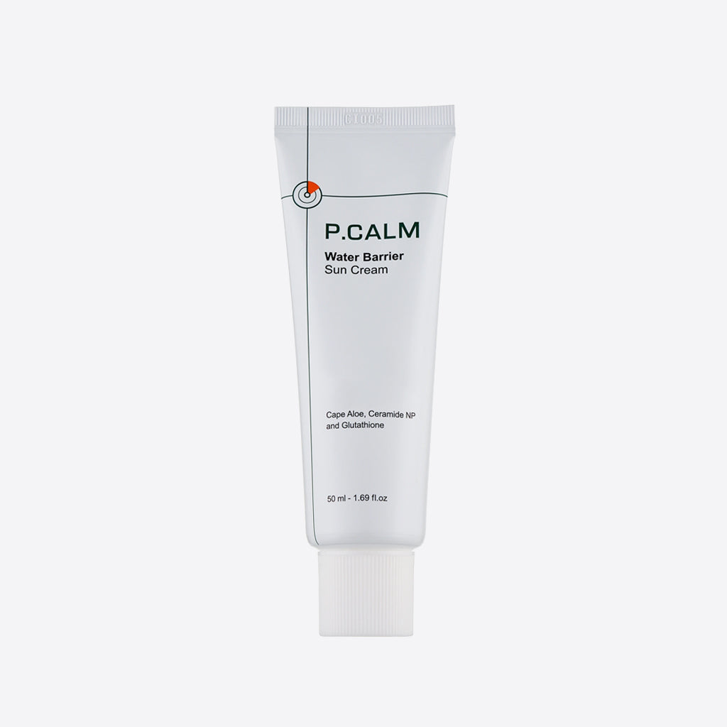 P.CALM Water Barrier Sun Cream 50ml – lightweight Korean sunscreen SPF50  moisturizing cream with Niacinamide, Ceramide and Madecassoside
