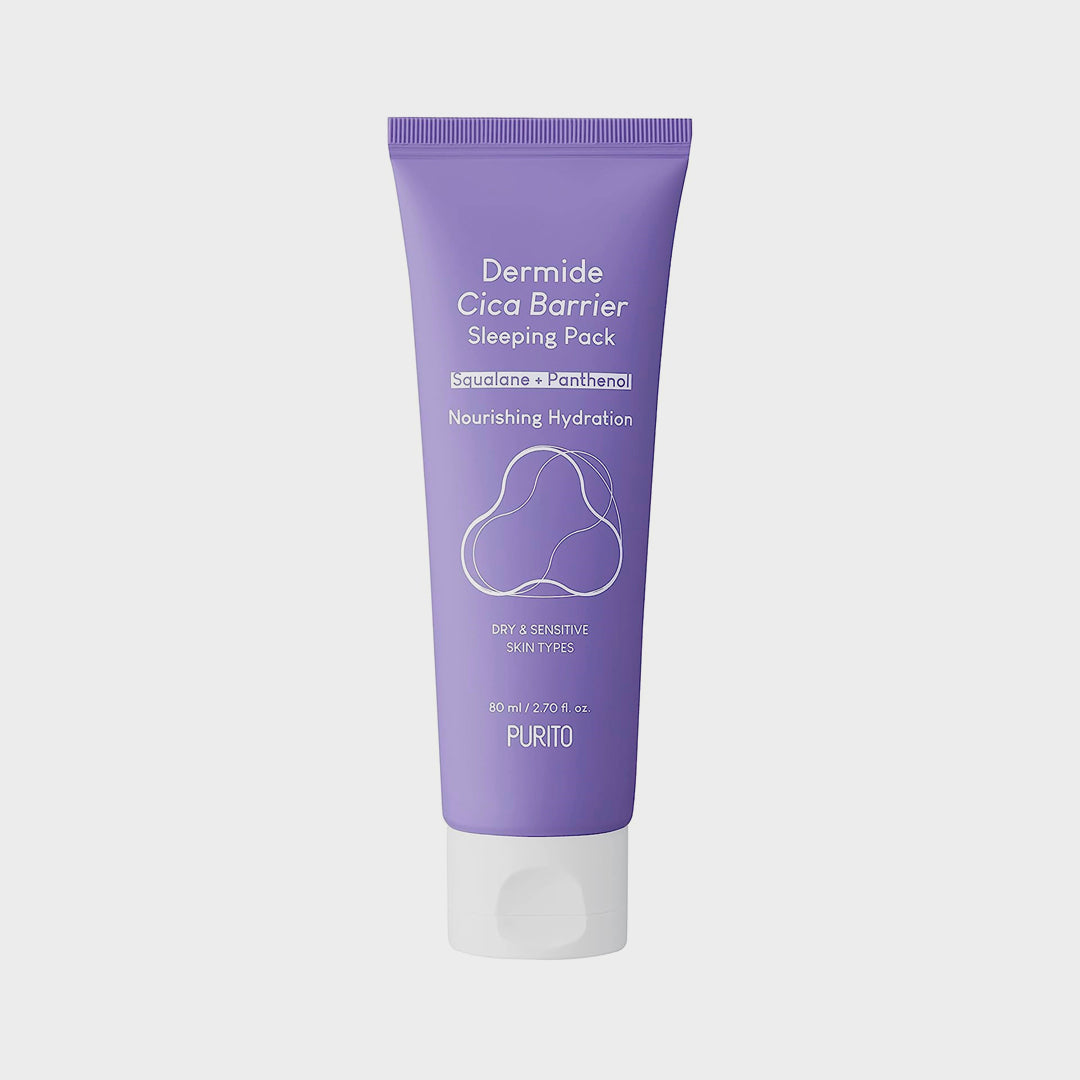 PURITO Dermide Cica Barrier Sleeping Pack asian authentic genuine original korean skincare montreal toronto calgary canada thekshop thekshop.ca natural organic vegan cruelty-free cosmetics kbeauty vancouver free shipping clean beauty routine skin makeup