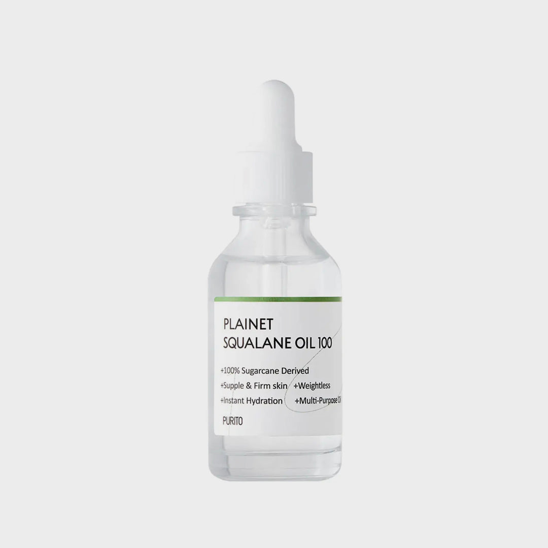 PURITO Plainet Squalane Oil 100 asian authentic genuine original korean skincare montreal toronto calgary canada thekshop thekshop.ca natural organic vegan cruelty-free cosmetics kbeauty vancouver free shipping clean beauty routine skin makeup