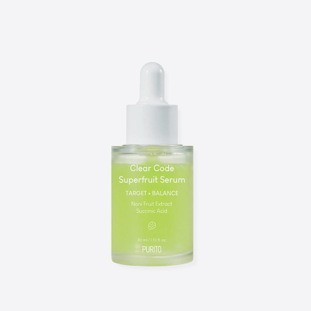 PURITO SEOUL Clear Code Superfruit Serum – lightweight Korean facial serum for blemish-prone skin, pores and sebum care, and smooth-looking skin 