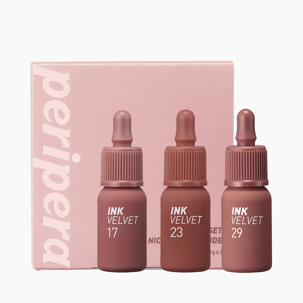 Peripera Ink Velvet Set Nice To Meet Nude asian authentic genuine original korean skincare montreal toronto calgary canada thekshop thekshop.ca natural organic vegan cruelty-free cosmetics kbeauty vancouver free shipping clean beauty routine skin makeup