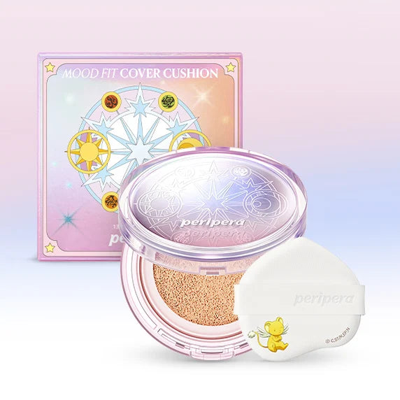 Peripera x Cardcaptor Sakura Limited Edition Mood Fit Cover Cushion asian authentic genuine original korean skincare montreal toronto calgary canada thekshop thekshop.ca natural organic vegan cruelty-free cosmetics kbeauty vancouver free shipping clean beauty routine skin makeup kpop stayz stan fandom photocard stray kids treasure ateez atiny dix30 brossard ddo st-bruno new store