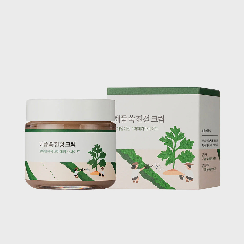 Round Lab Mugwort Calming Cream asian authentic genuine original korean skincare montreal toronto calgary canada thekshop thekshop.ca natural organic vegan cruelty-free cosmetics kbeauty vancouver free shipping clean beauty routine skin makeup kpop stayz stan fandom photocard stray kids treasure 