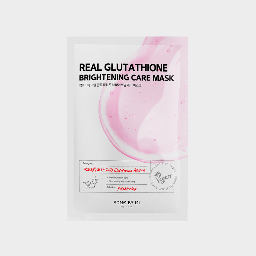 SOME BY MI Real Glutathione Care Mask asian authentic genuine original korean skincare montreal toronto calgary canada thekshop thekshop.ca natural organic vegan cruelty-free cosmetics kbeauty vancouver free shipping clean beauty routine skin makeup kpop stayz stan fandom photocard stray kids treasure ateez atiny  