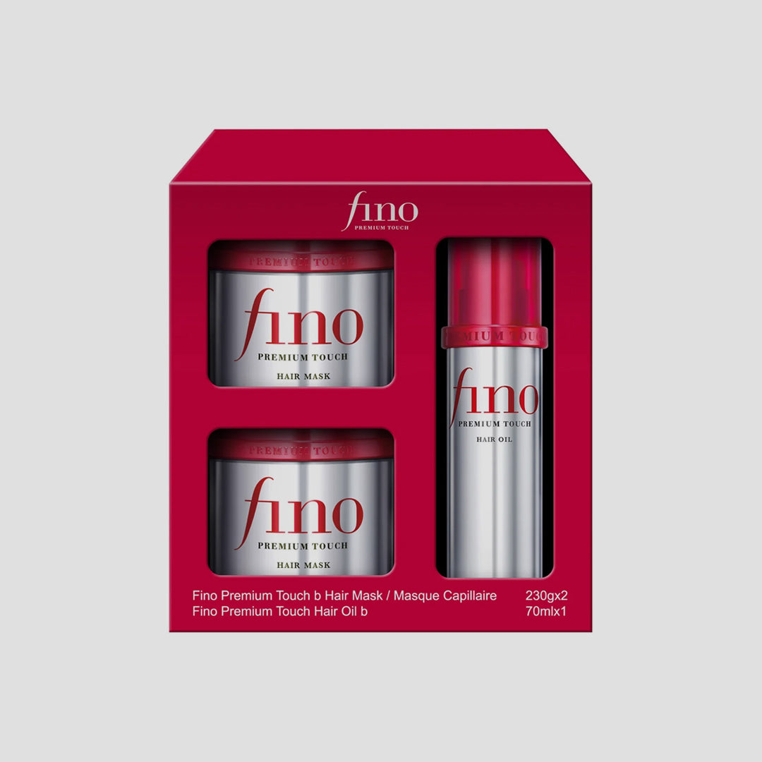 Shiseido Fino Premium Touch Set Hair Mask Oil Japan asian authentic genuine original korean skincare montreal toronto calgary canada thekshop thekshop.ca natural organic vegan cruelty-free cosmetics kbeauty vancouver free shipping clean beauty routine skin makeup kpop stayz stan fandom photocard stray kids treasure ateez atiny dix30 brossard ddo royal mount st-bruno new store