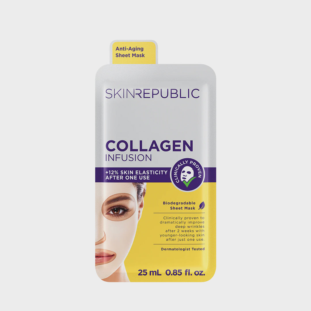 Skin Republic Anti-Aging Collagen Serum Korean Sheet Mask for skin wrinkles