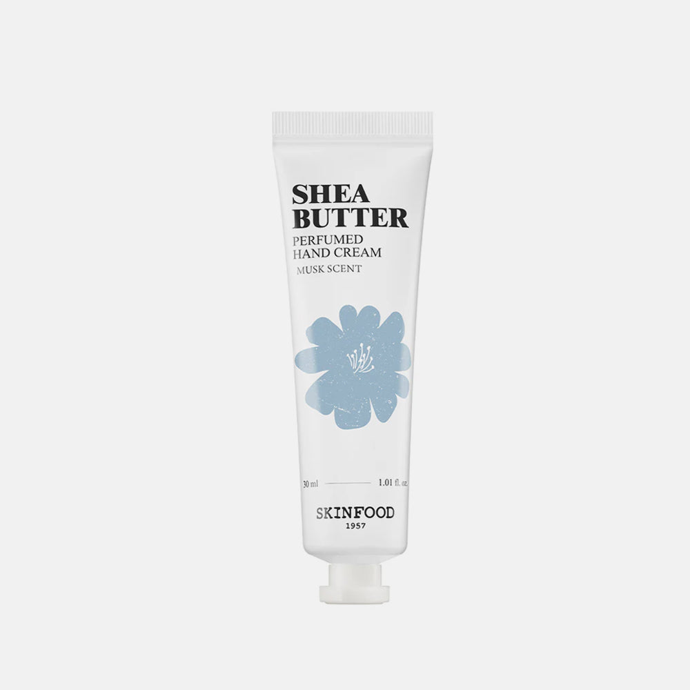 Skinfood Shea Butter Perfumed Hand Cream asian authentic genuine original korean skincare montreal toronto calgary canada thekshop thekshop.ca natural organic vegan cruelty-free cosmetics kbeauty vancouver free shipping clean beauty routine skin makeup kpop stayz stan fandom photocard stray kids treasure ateez atiny  