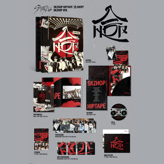 Stray Kids SKZHOP HIPTAPE [合 (HOP)] SKZHOP Ver. asian authentic genuine original korean skincare montreal toronto calgary canada thekshop thekshop.ca natural organic vegan cruelty-free cosmetics kbeauty vancouver free shipping clean beauty routine skin makeup kpop stayz stan fandom photocard stray kids treasure ateez atiny dix30 brossard ddo st-bruno new store