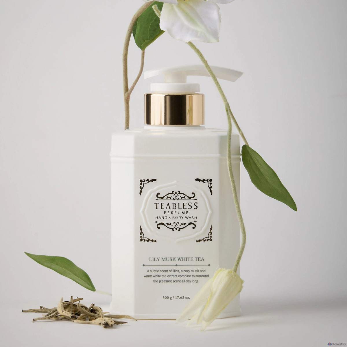 TEABLESS Lily Musk White Tea Perfume Body Wash – Korean perfumed body cleanser