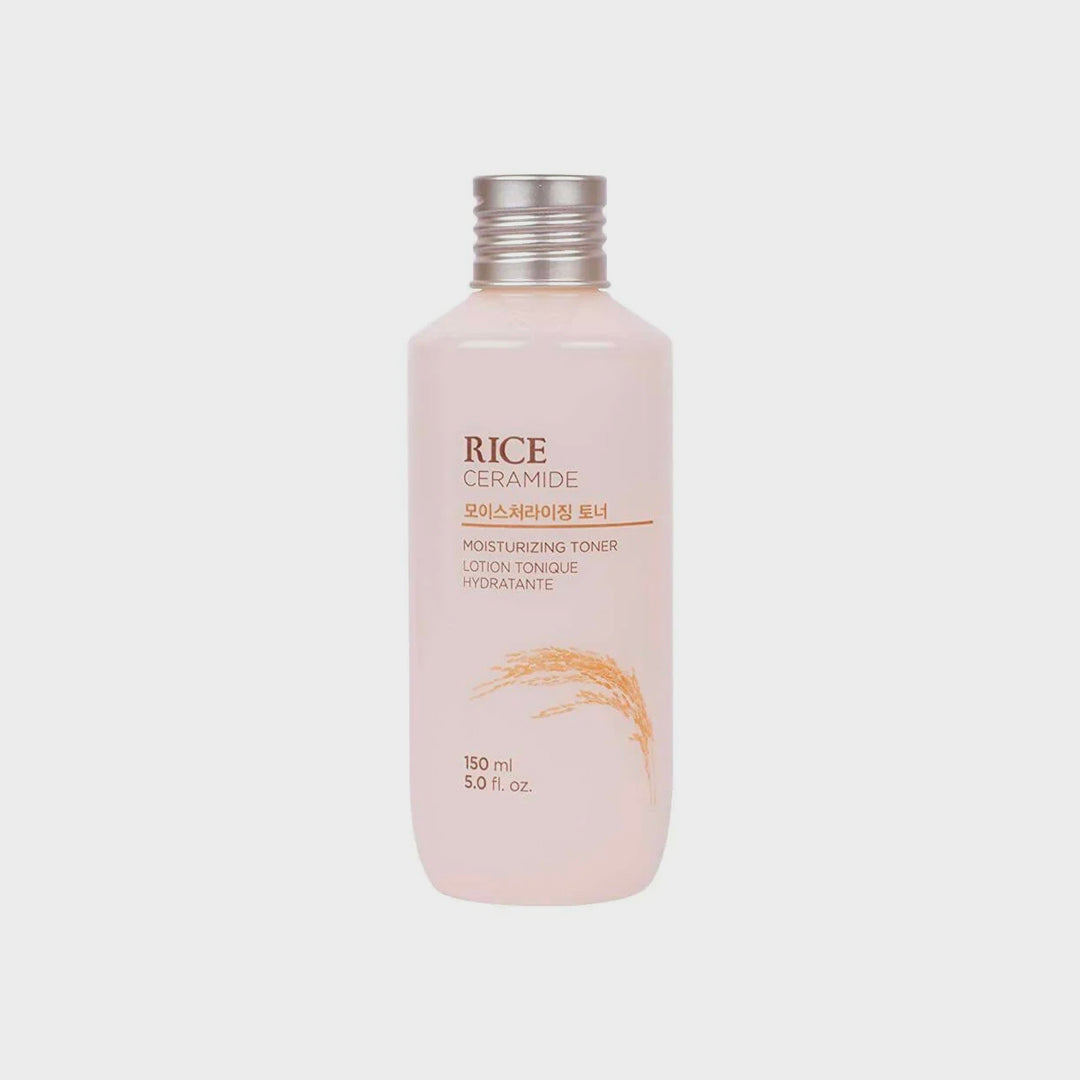 THE FACE SHOP Rice & Ceramide Moisturizing Toner asian authentic genuine original korean skincare montreal toronto calgary canada thekshop thekshop.ca natural organic vegan cruelty-free cosmetics kbeauty vancouver free shipping clean beauty routine skin makeup