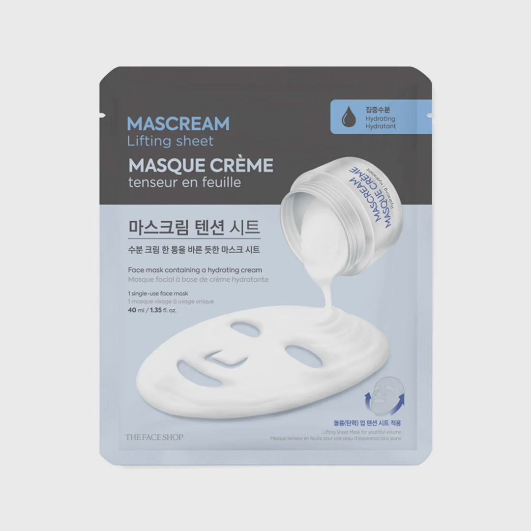 THE FACE SHOP Mascream Lifting Sheet  asian authentic genuine original korean skincare montreal toronto calgary canada thekshop thekshop.ca natural organic vegan cruelty-free cosmetics kbeauty vancouver free shipping clean beauty routine skin makeup kpop stayz stan fandom photocard stray kids treasure ateez atiny dix30 brossard ddo royal mount st-bruno new store
