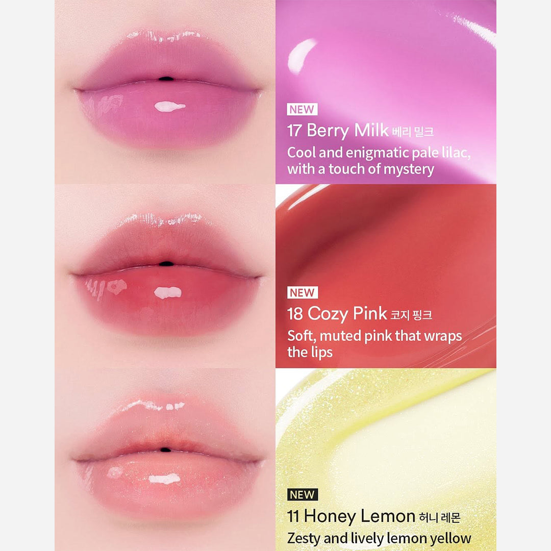 TOCOBO Juicy Berry Plumping Lip Oil new shades swatches asian authentic genuine original korean skincare montreal toronto calgary canada thekshop thekshop.ca natural organic vegan cruelty-free cosmetics kbeauty vancouver free shipping clean beauty routine skin makeup kpop stayz stan fandom photocard stray kids treasure ateez atiny dix30 brossard ddo st-bruno new store