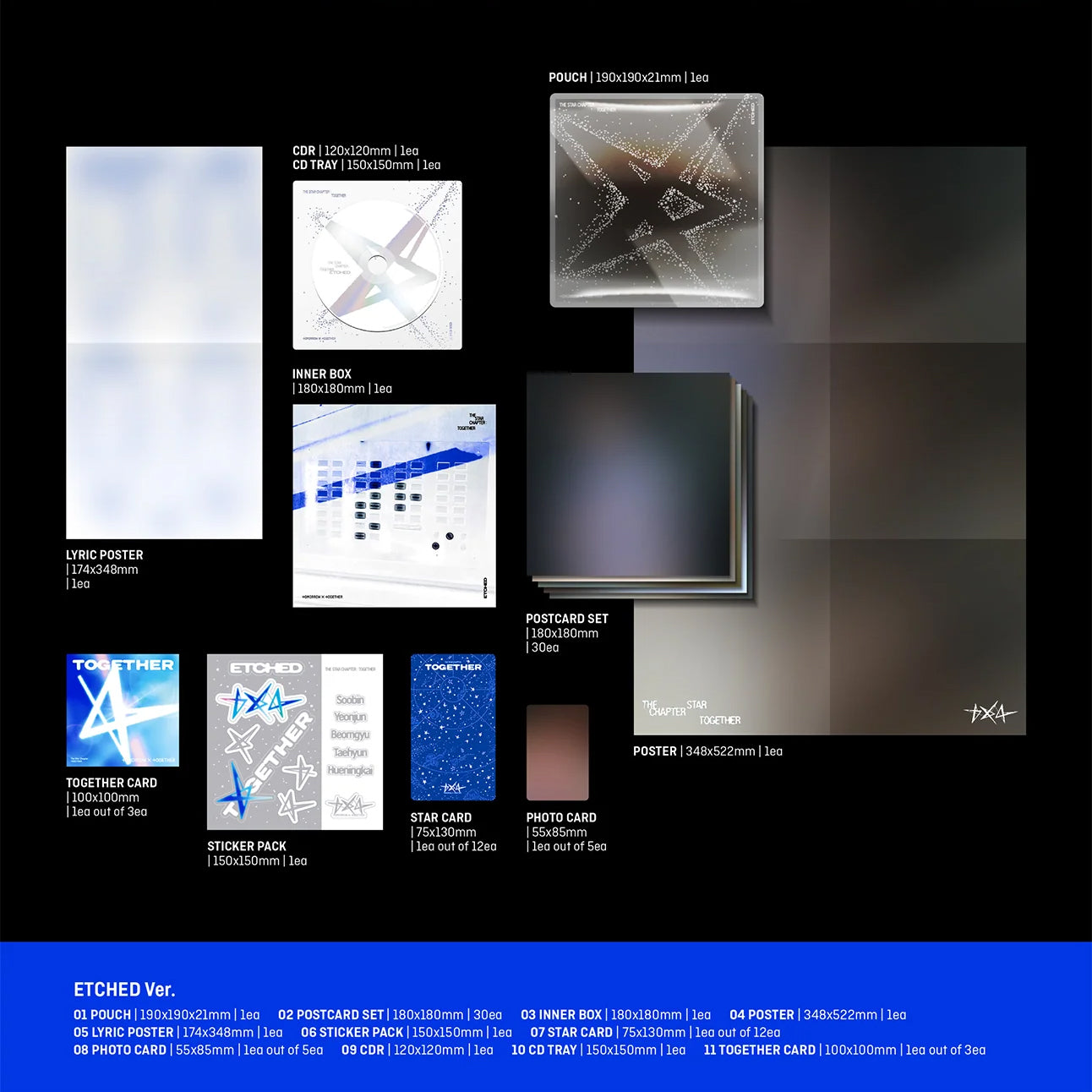 TOMORROW X TOGETHER TXT [THE STAR CHAPTER : TOGETHER] Standard Ver. awake etched starlight moa canada kpop 