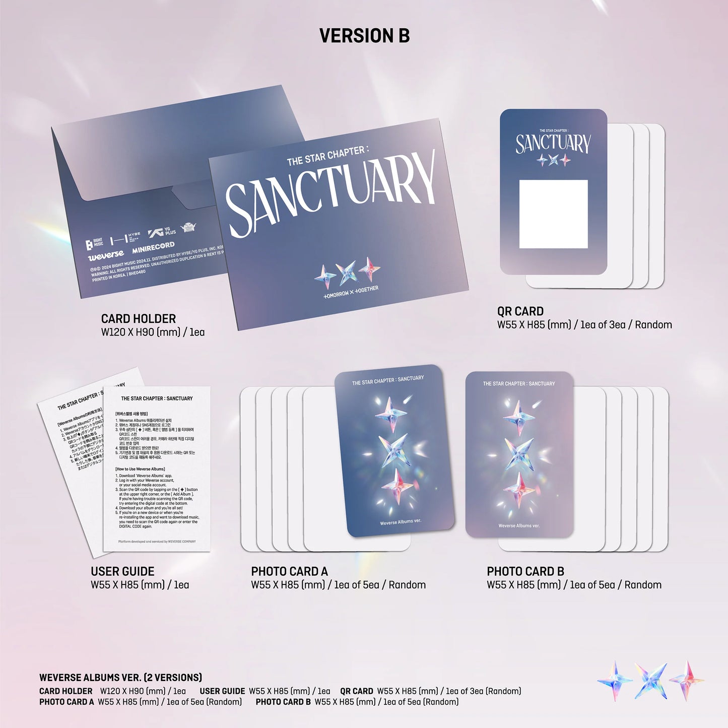 TOMORROW X TOGETHER - [THE STAR CHAPTER: SANCTUARY] Weverse Albums Ver. asian authentic genuine original korean skincare montreal toronto calgary canada thekshop thekshop.ca natural organic vegan cruelty-free cosmetics kbeauty vancouver free shipping clean beauty routine skin makeup kpop stayz stan fandom photocard stray kids treasure ateez atiny dix30 brossard ddo st-bruno new store